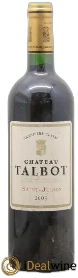 aperçu du vin Château Talbot 4ème Grand Cru Classé 2009