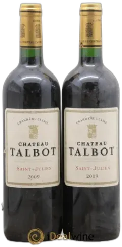 aperçu du vin Château Talbot 4ème Grand Cru Classé 2009