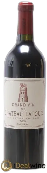illustration du vin Château Latour 1er Grand Cru Classé 2008