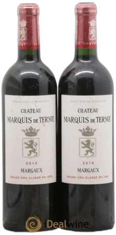 image du vin Château Marquis de Terme 4ème Grand Cru Classé 2010