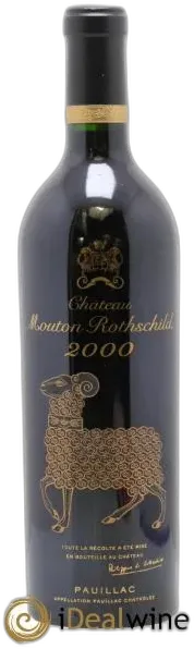 vue du vin Château Mouton Rothschild 1er Grand Cru Classé 2000