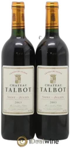 photo du vin Château Talbot 4ème Grand Cru Classé 2003