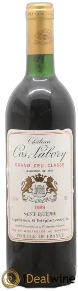 photo du vin Château Cos Labory 5ème Grand Cru Classé 1989