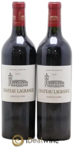 vue du vin Château Lagrange 3ème Grand Cru Classé 2018