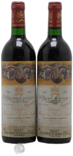 photo du vin Château Mouton Rothschild 1er Grand Cru Classé 1987