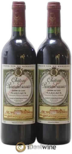 image du vin Château Rauzan-Gassies 2ème Grand Cru Classé 2001