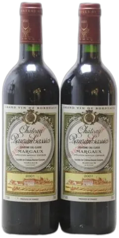 image du vin Château Rauzan-Gassies 2ème Grand Cru Classé 2001