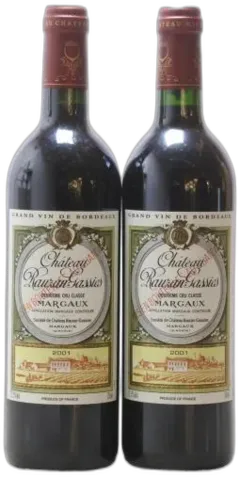 image du vin Château Rauzan-Gassies 2ème Grand Cru Classé 2001