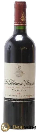 image du vin la Sirène de Giscours 2010