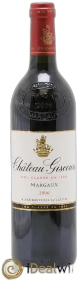 photos du vin Château Giscours 3ème Grand Cru Classé 2006