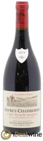 illustration du vin Gevrey-Chambertin 1er Cru Clos Saint-Jacques Armand Rousseau 2019