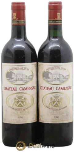 photo du vin Château Camensac 5ème Grand Cru Classé 1986