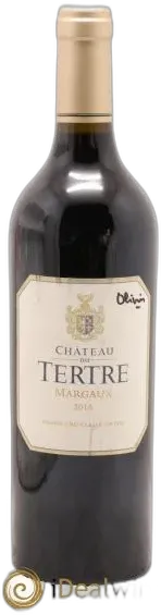 image du vin Château du Tertre 5ème Grand Cru Classé 2016
