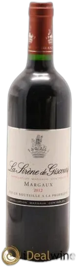 vue du vin la Sirène de Giscours 2012