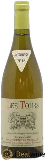 aperçu du vin les Tours Grenache Blanc