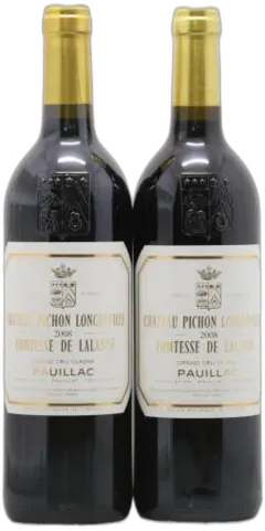 vue du vin Château Pichon Longueville Comtesse de Lalande 2ème Grand Cru Classé 2008