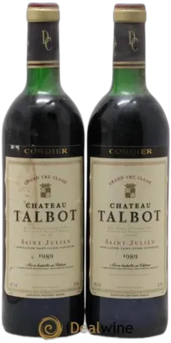 image du vin Château Talbot 4ème Grand Cru Classé 1989