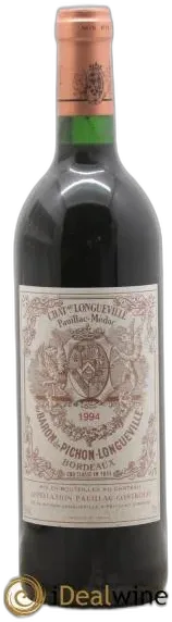 photo du vin Pichon Longueville Baron 2ème Grand Cru Classé 1994