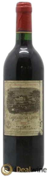 photo du vin Carruades de Lafite Rothschild Second Vin 1992