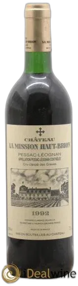 photos du vin Château la Mission Haut-Brion Cru Classé de Graves 1992
