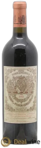photo du vin Pichon Longueville Baron 2ème Grand Cru Classé 2001