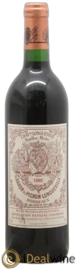 photo du vin Pichon Longueville Baron 2ème Grand Cru Classé 1992