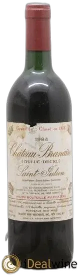 photo du vin Château Branaire Ducru 4ème Grand Cru Classé 1984