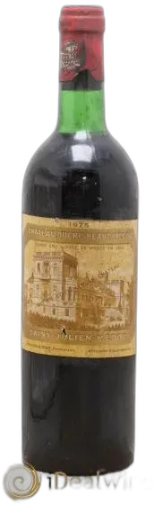 vue du vin Château Ducru Beaucaillou 2ème Grand Cru Classé 1975