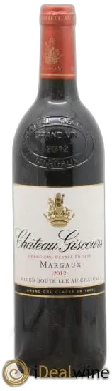 image du vin Château Giscours 3ème Grand Cru Classé 2012