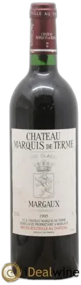 illustration du vin Château Marquis de Terme 4ème Grand Cru Classé 1995