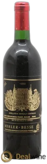 photos du vin Château Palmer 3ème Grand Cru Classé 1989