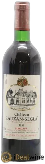 photo du vin Château Rauzan Ségla Grand Cru Classé 1989