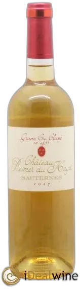 image du vin Château Romer du Hayot 2ème Grand Cru Classé 2017