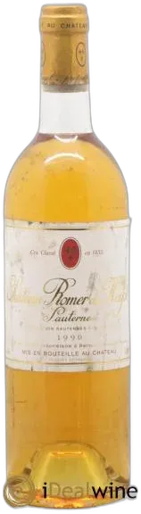 photo du vin Château Romer du Hayot 2ème Grand Cru Classé 1990