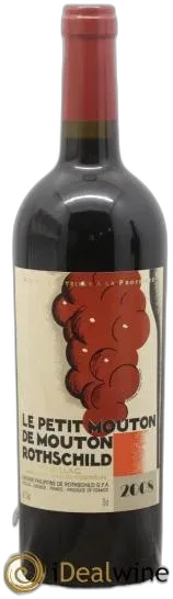 illustration du vin Petit Mouton Second Vin 2008