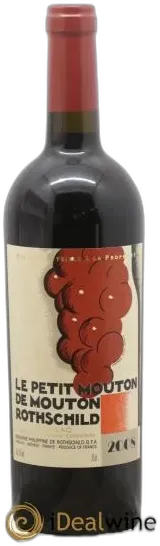 illustration du vin Petit Mouton Second Vin 2008