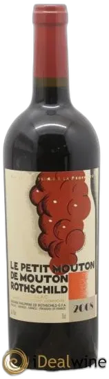 illustration du vin Petit Mouton Second Vin 2008