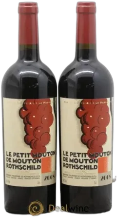 illustration du vin Petit Mouton Second Vin 2008