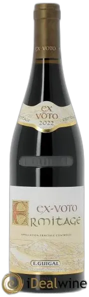 vue du vin Ermitage ex Voto Guigal 2022