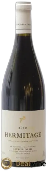 image du vin Hermitage Greffieux Bessards Bernard Faurie 2010