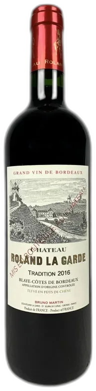 photo du vin Château Roland la Garde Côte de Blaye Bio 2019