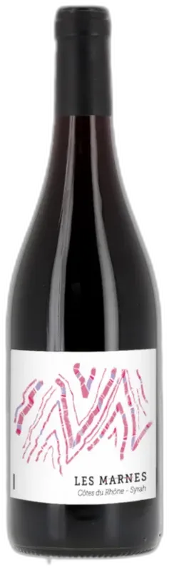 photos du vin les Marnes Côtes du Rhône Syrah