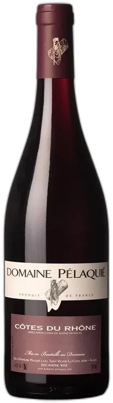 image du vin 2022 Rouge Côtes du Rhône Domaine Pélaquié