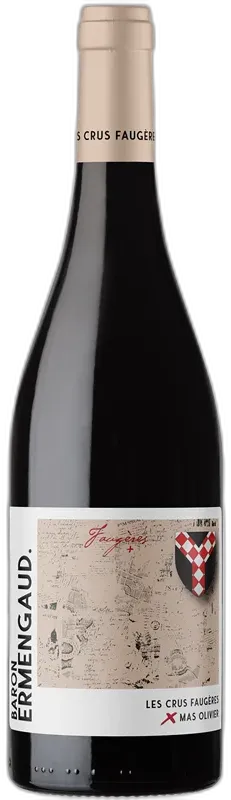 capture du vin Baron Ermengaud 2023 Rouge Faugères les Crus Faugères Mas Olivier
