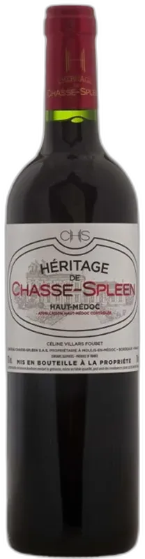 vue du vin Héritage 2021 Rouge Haut-Médoc Château Chasse-Spleen