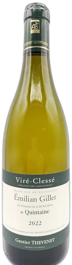 image du vin Emilian Gillet Domaine de la Bongran Thevenet Quintaine