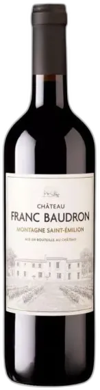 illustration du vin Château Franc Baudron Montagne Saint-Emilion Bio Millésime 2021