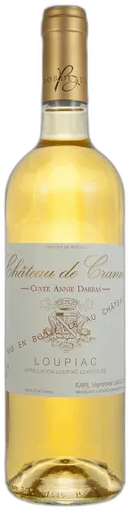 capture du vin Loupiac Aoc Château de Cranne Cuvée Annie Darras Liquoreux 2022