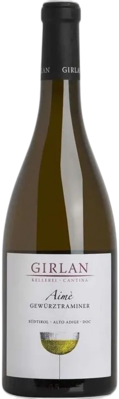 capture du vin Gewurztraminer Alto Adige Doc Aime’ Girlan