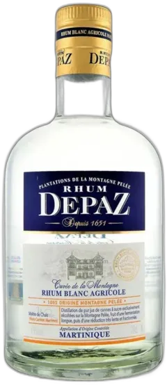photo du vin Rhum Agricole Blanc Cuvée de la Montagne Depaz